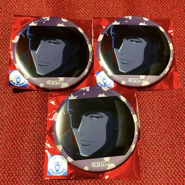BLEACH 79 네이비 나염 소우스케 캔뱃지 프린세스 카페 3종