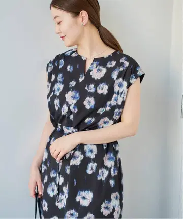 IENA 이에나 쉐이드 플라워 원피스
