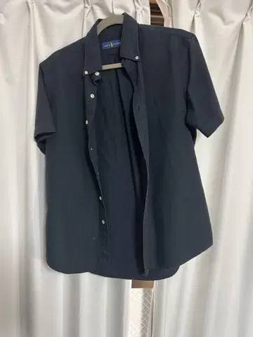 Ralph Lauren 구제 의류 블랙 반팔 셔츠