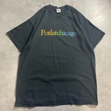 90년대 USA제 Potlatchicago 빈티지 T셔츠