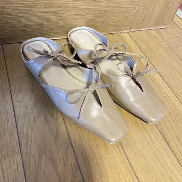 25.5cm 소노카 콜라보 뮬 베이지