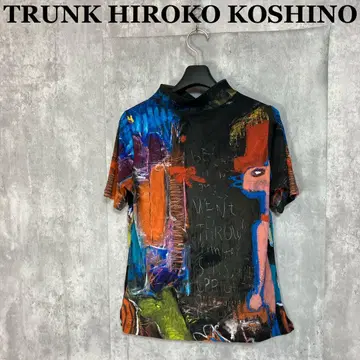 TRUNK HIROKO KOSHINO 올 패턴 하이넥 상의 38