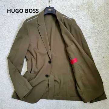 HUGO HUGO BOSS 테일러드 자켓 라인 스트레치 카키
