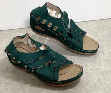 새상품 여성용 그린 컴포트 샌들 24.5cm 스트랩 포함