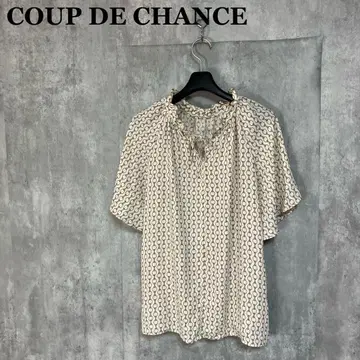 COUP DE CHANCE 일본제 체인 패턴 블라우스 36