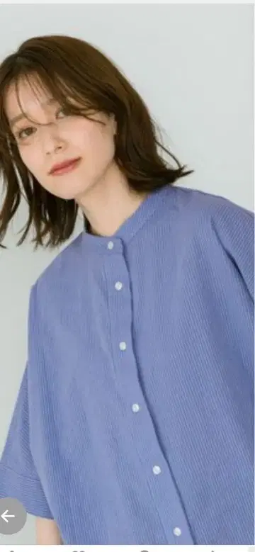 싱글 거즈 돌먼 5부 소매 셔츠