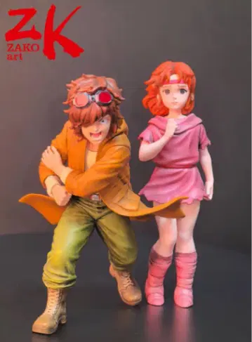 레어 북두의 권 린&배트 세트 ZAKO art 레진 캐스트 피규어