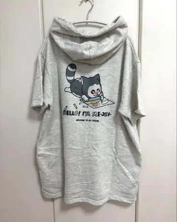 마메키치 마메코 멜로 반팔 후드티