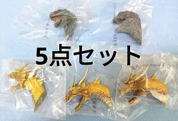 제일복권 고질라 대괴수 열전 G G상 몬스터 헤드 마그넷 5종 세트