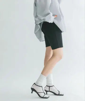 KBF 리브 사이클 팬츠 블랙