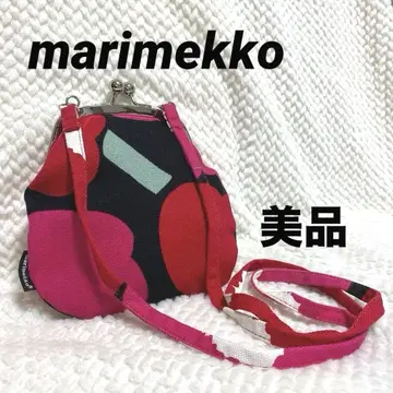 새상품급 marimekko 마리메꼬 우니코 가마구치 숄더백 파우치