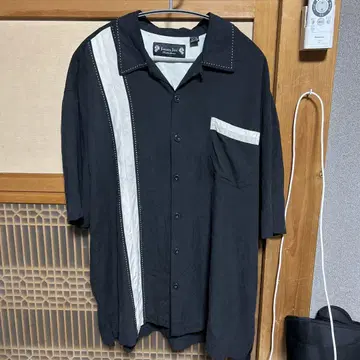구제 의류 vintage jamaica jaxx 볼링 셔츠 xxl 블랙