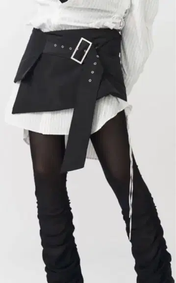 PAMEO POSE 퓨톤 래핑 미니 스커트