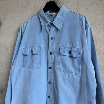 70s Patagonia 파타고니아 덕 셔츠 초기 택 L
