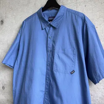 00s Patagonia 오가닉 코튼 셔츠 L 블루