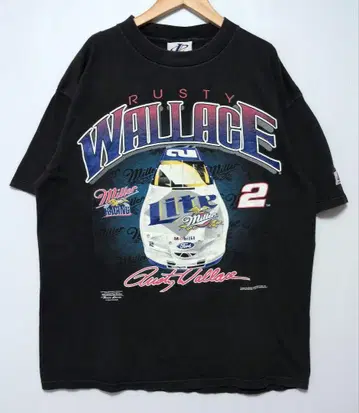 Rusty Wallace NASCAR Miller Racing 티셔츠 L