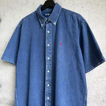 90s 랄프 로렌 BLAKE 데님 셔츠 L