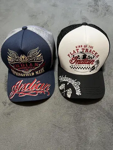 Indian Motorcycle 메쉬 캡 2개 세트