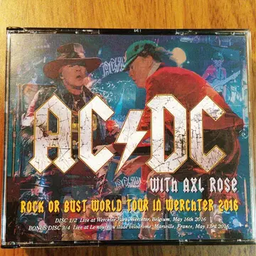 AC/DC 엑셀 로즈 / 4장 세트