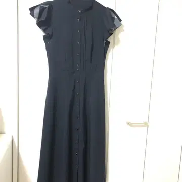 네이비 셔츠 원피스 36