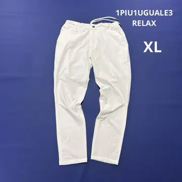 1PIU1UGUALE3 RELAX 골프 롱 팬츠 화이트 XL