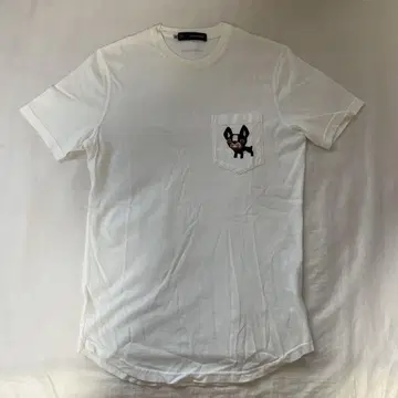 디스퀘어드 DSQUARED2 개 프린트 반팔 티셔츠 남성용 XS