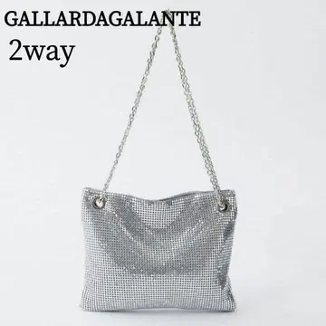 GALLARDAGALANTE 메탈 숄더백 실버 2way