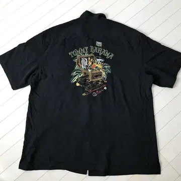 타미힐피거 실크 셔츠 자수 2XL