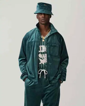 벨로아 트랙 자켓 Green S