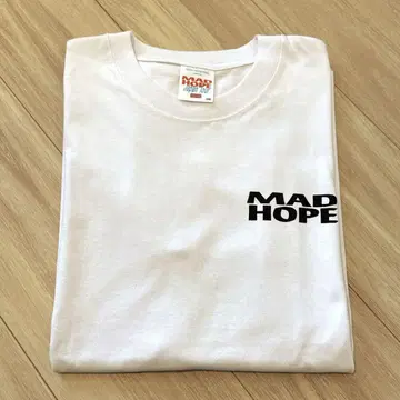 호시노 겐 MAD HOPE 티셔츠 티셔츠 화이트 화이트 L 사이즈
