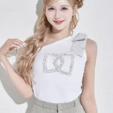 Darich 빅 리본 원숄더 상의