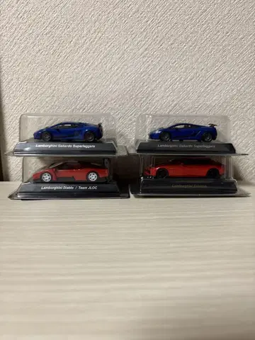 교쇼 1/64 람보르기니 4대 세트