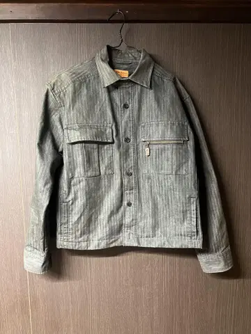 Wilkes bashford 스트라이프 데님 자켓