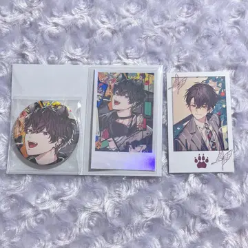 사에키 이츠츠 생일 캔뱃지 2주년 폴라로이드