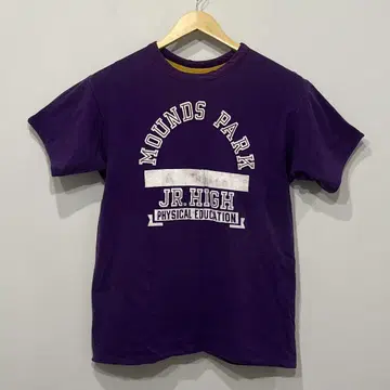 70s 빈티지 플로키 프린트 더블 페이스 리버서블 티셔츠