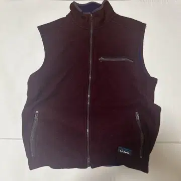 80년대 LLBean 플리스 베스트 버건디