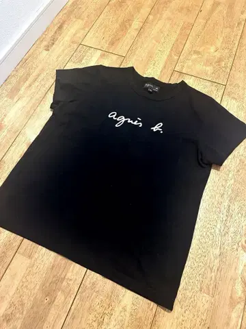애니에스 b, 로고 블랙 티셔츠, L
