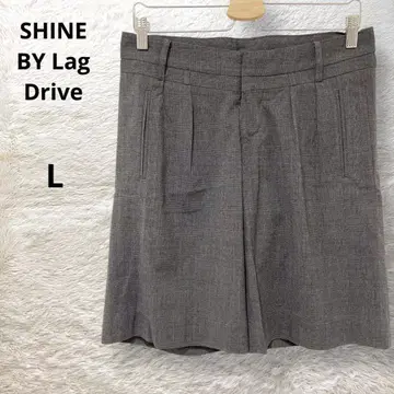 SHINE BY Lag Drive 글렌체크 하프 팬츠 다크 그레이