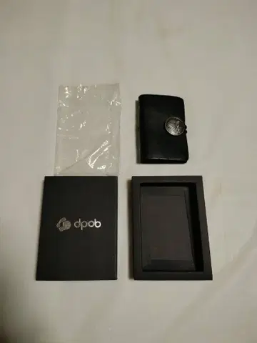 dpob 블랙 가죽 명함지갑