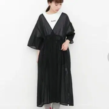 KBF 시스루 가운 원피스