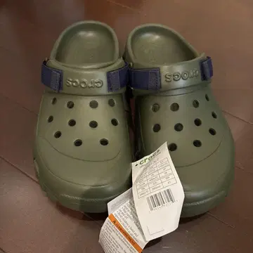 Crocs 올리브 그린 샌들 28cm