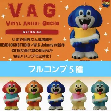 VAG43 Uluru 우루루 가챠 피규어 소프트 비닐 전 5종 컴프 세트