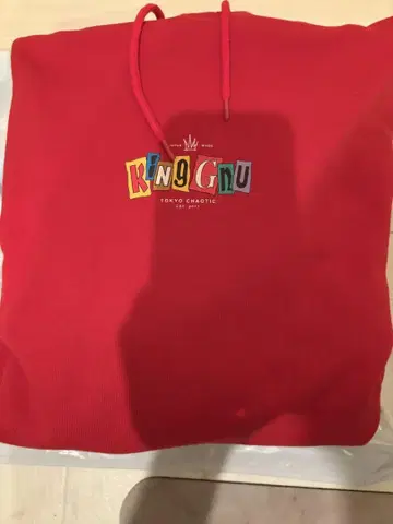 KING GNU SPECIALZ 빨간색 후드티