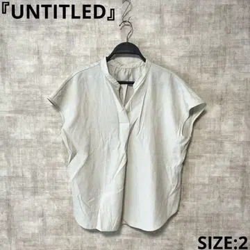 일본제 린넨 혼방 [UNTITLED] 프렌치 슬리브 블라우스 키 넥 2