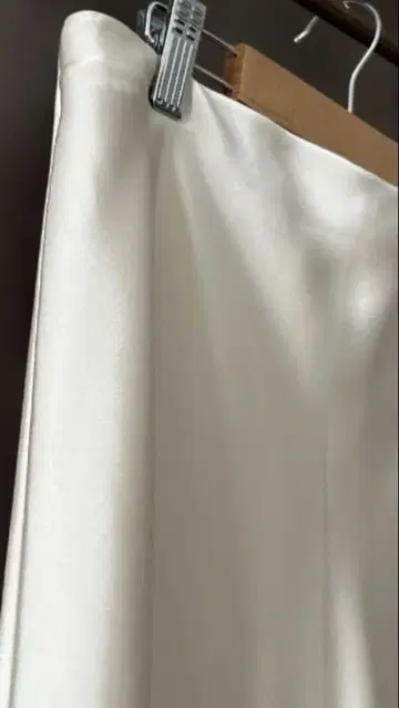 자라 새틴 스커트 아이보리 XS