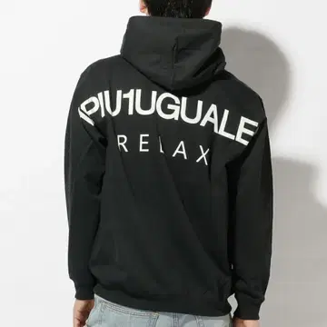 빅 로고 백 프린트 1PIU1UGUALE3 RELAX 후디 M