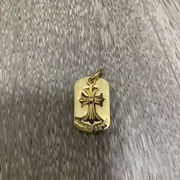 금 도금 십자가 목걸이 펜던트