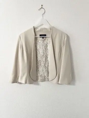 LL사이즈 RUIRUF BOUTIQUE 노카라 자켓 베이지