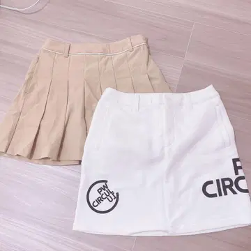 PW CIRCULUS 스커트 큐롯 2장 세트 골프 여성용