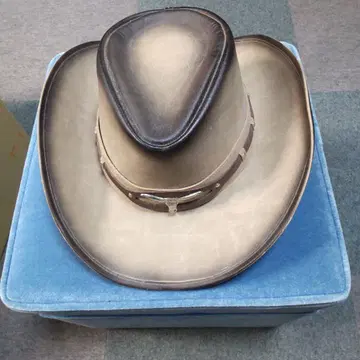 가죽 베이지 카우보이 햇